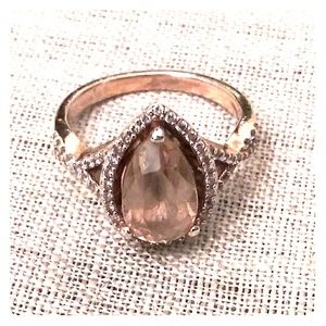 Morganite and Rose Gold Ring